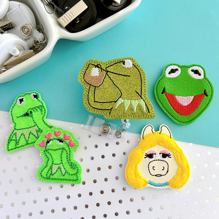 Frog & Pig Badge Toppers