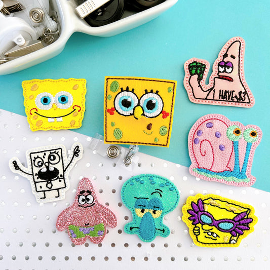 Under the Sea Sponge & Friends Badge Toppers