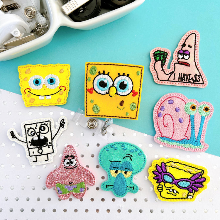 Under the Sea Sponge & Friends Badge Toppers