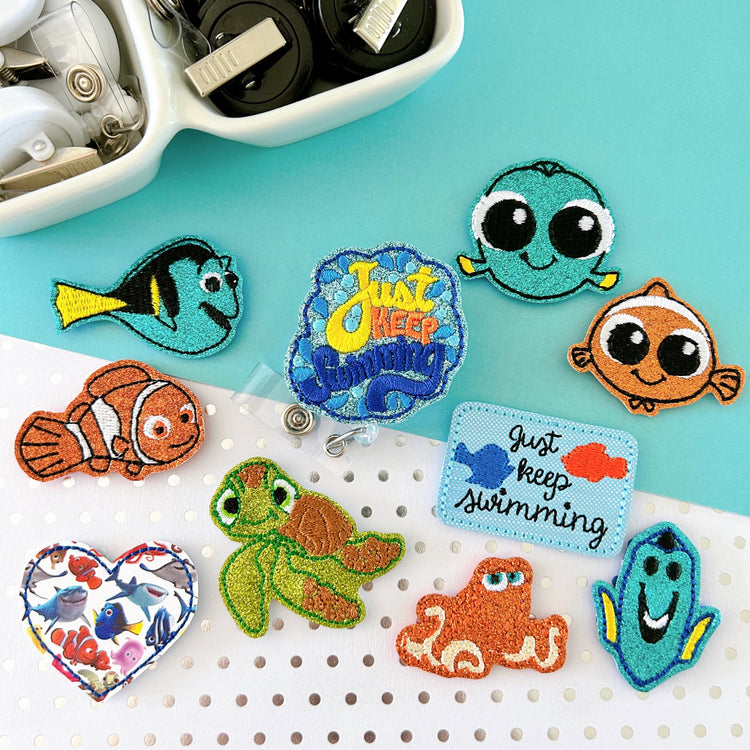 Finding Fish Badge Toppers