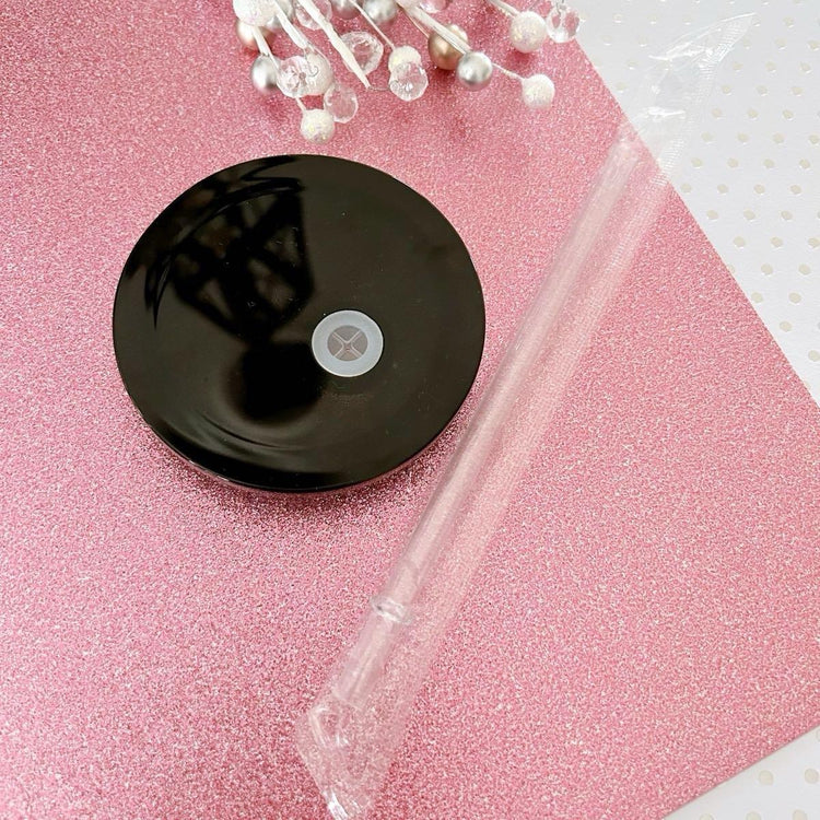 North Pole Approved Hot Chocolate Glass Mug, Plastic Lid & Straw Included