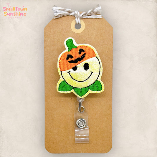 Happy Pumpkin Badge Topper