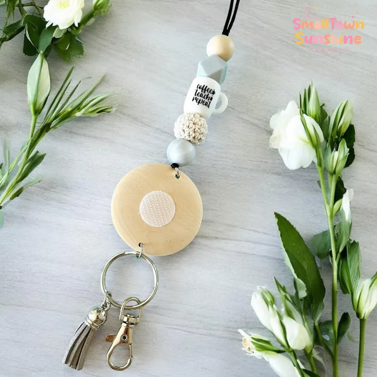 Interchangeable Beaded Lanyard for Badge Toppers