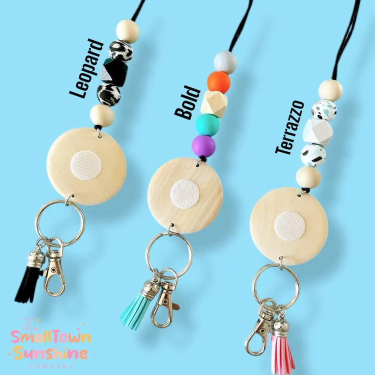 Interchangeable Beaded Lanyard for Badge Toppers