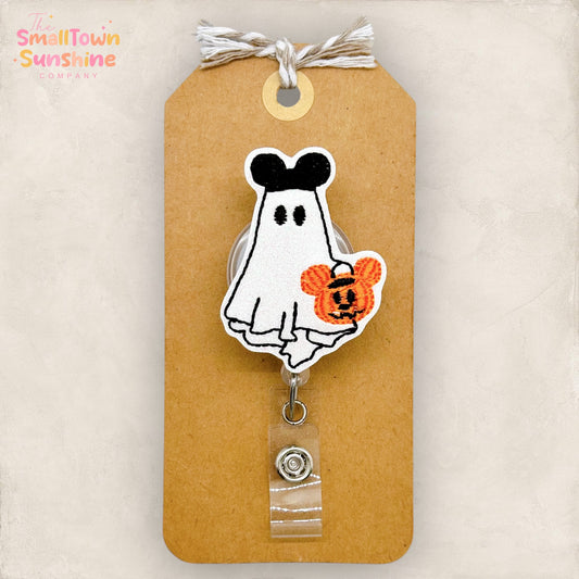 Mouse Ghost Badge Topper