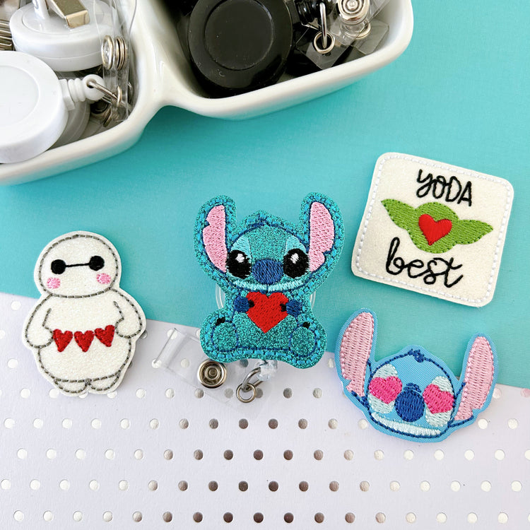 Valentine Alien Badge Toppers