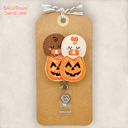 Jack o’ Lantern Babies Badge Topper