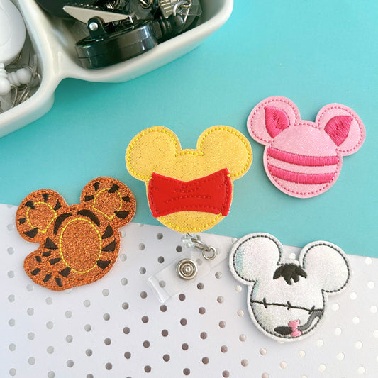 Hundred Acre Mouse Ears Badge Toppers