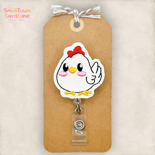 Cute Chicken Badge Topper