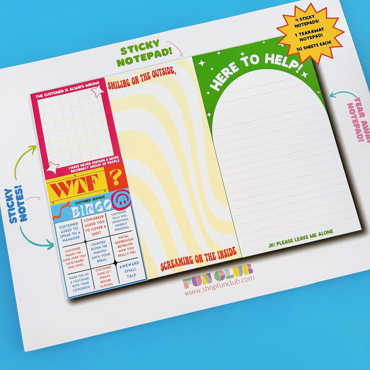 Here to Help Customer Service Notepad Set