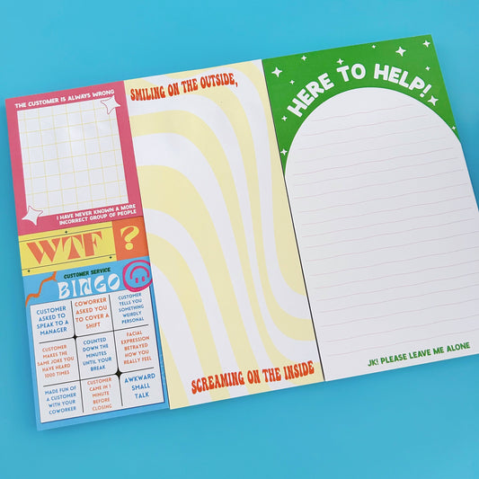 Here to Help Customer Service Notepad Set