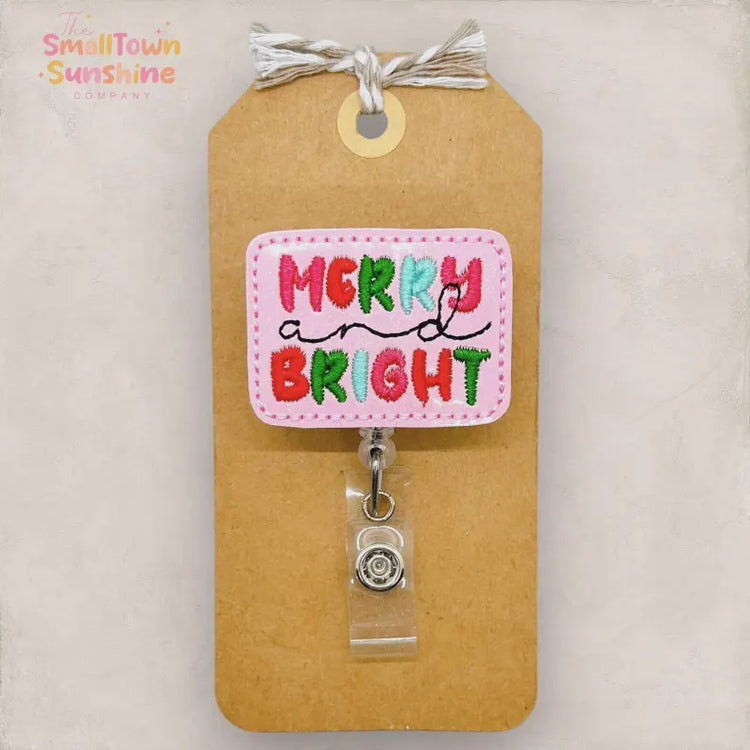 Merry and Bright Badge Topper