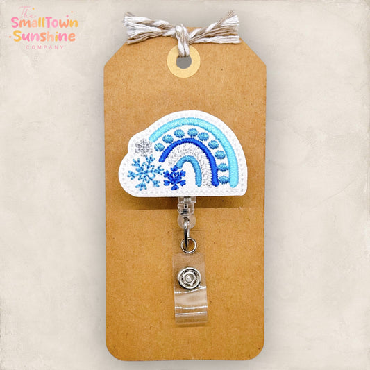 Snowflake Rainbow Badge Topper
