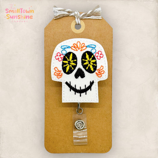 Sugar Skull Badge Topper