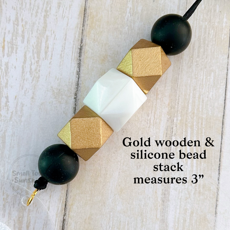 Partially Beaded Lanyard for Removable Badge Toppers | THE LUXE