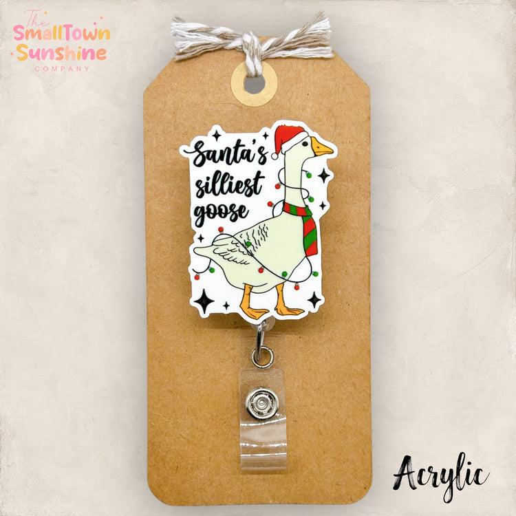 Santa’s Silliest Goose Badge Topper