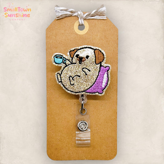 Spoiled Pug Badge Topper
