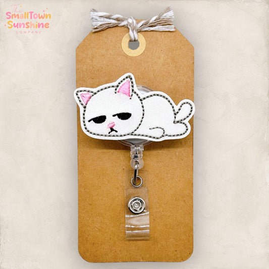 Lazy Kitty Badge Topper