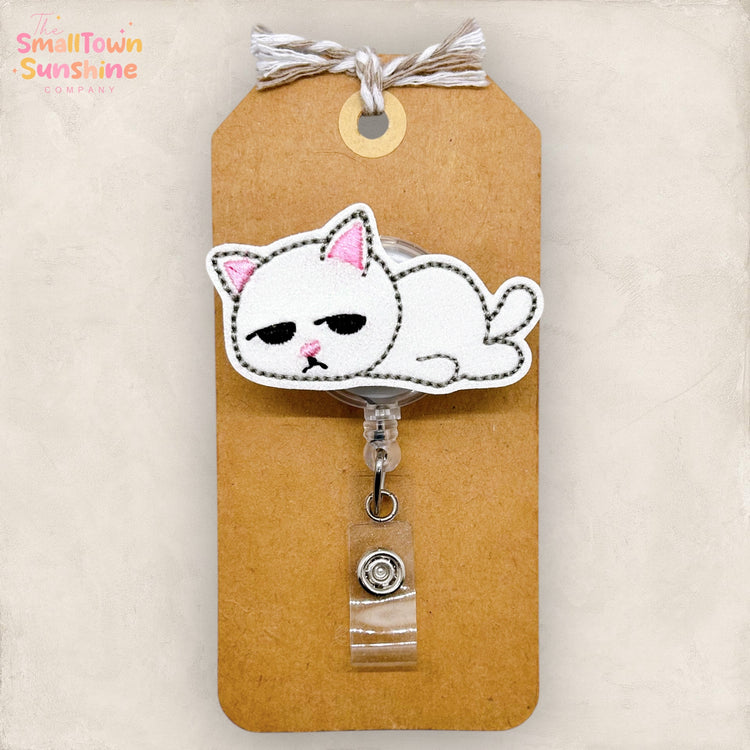 Lazy Kitty Badge Topper
