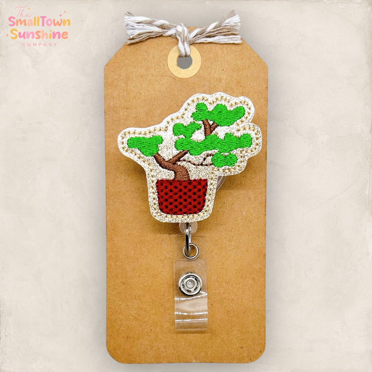 Bonsai Tree Badge Topper