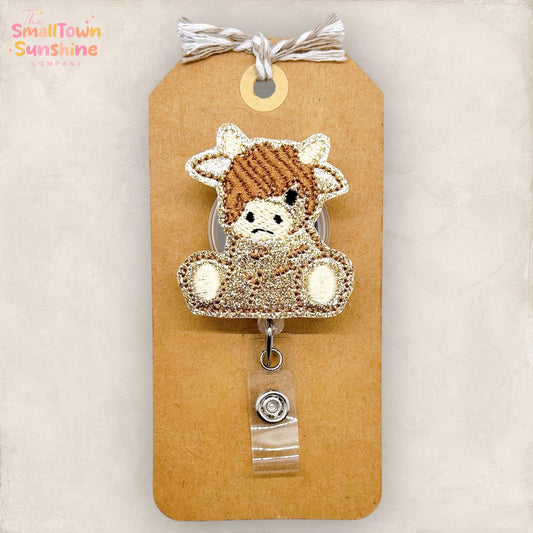 Baby Highland Cow Badge Topper