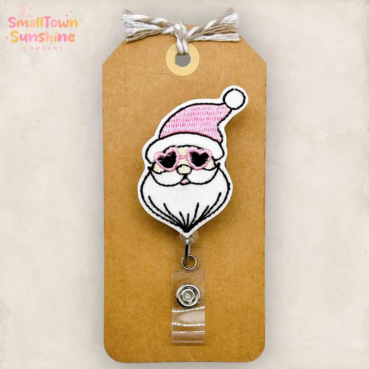 Retro Santa Badge Topper