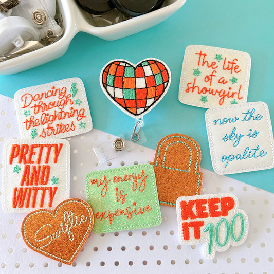 TS Showgirl Badge Toppers