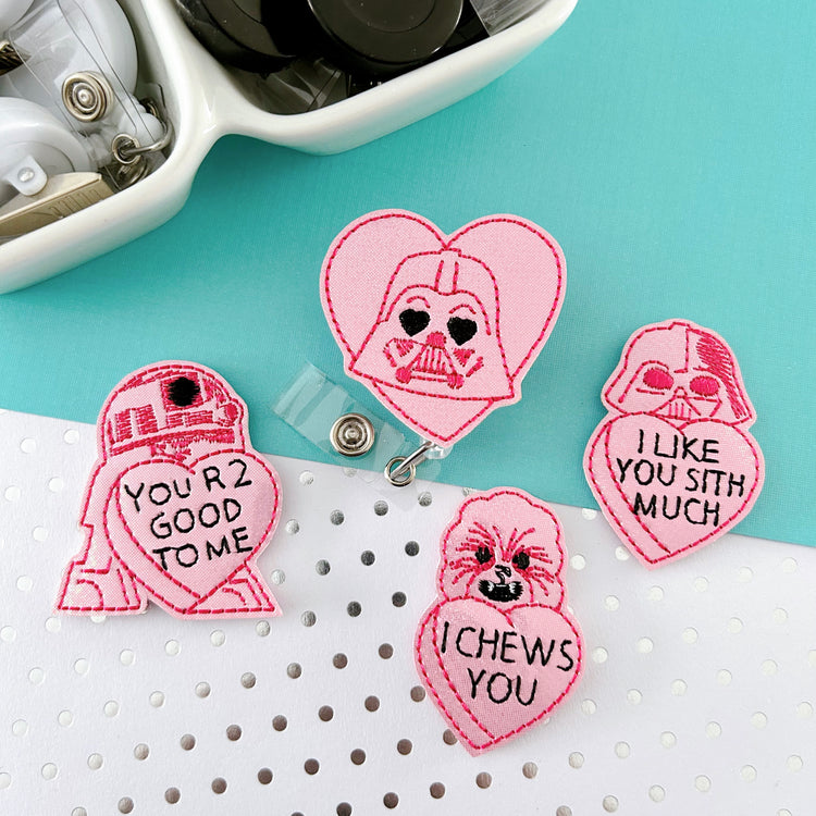 Galactic Valentine Badge Topper Collection