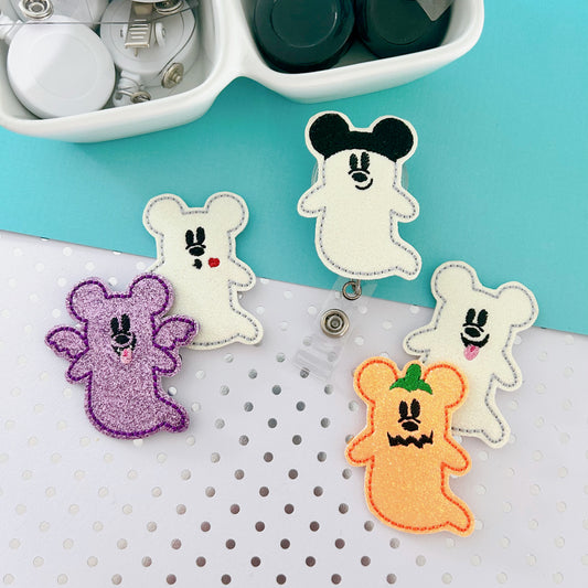 Mouse Ghost Badge Toppers