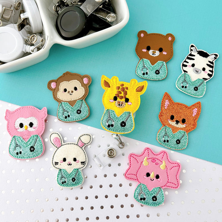Nurse Animal Badge Toppers