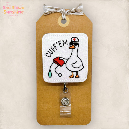 Cuff Em Badge Topper