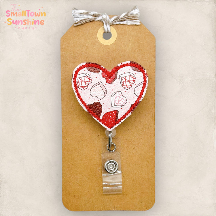 Valentine Cakes Heart Badge Topper
