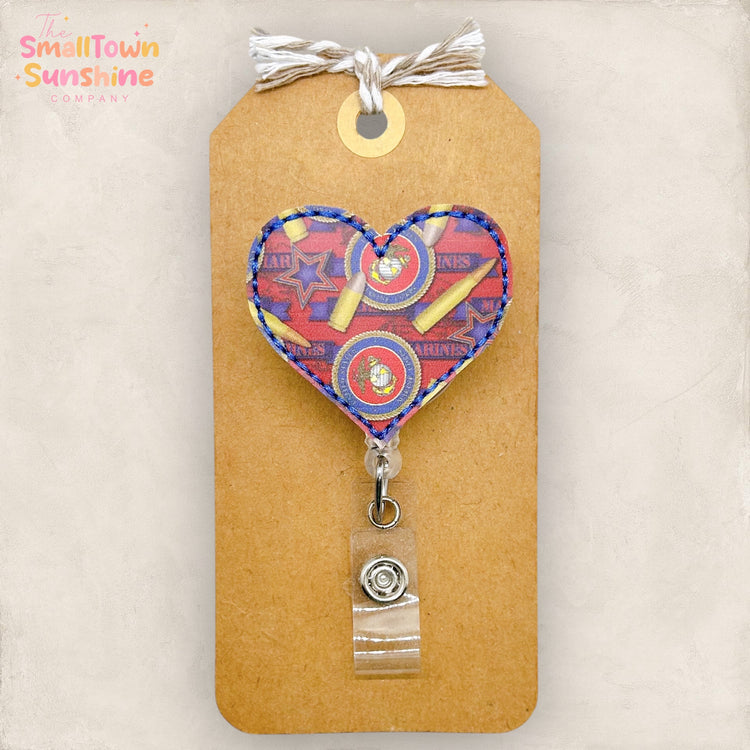 Marines Heart Badge Topper