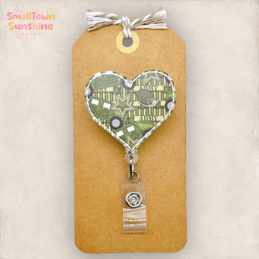 Army Heart Badge Topper