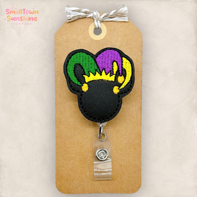 Mardi Gras Mouse Badge Toppers