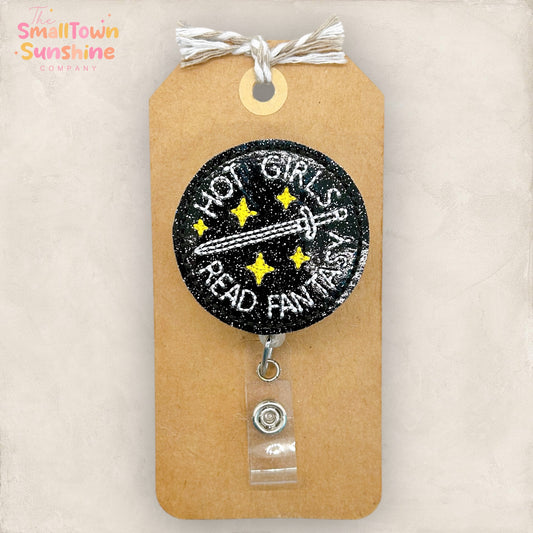 Hot Girls Read Fantasy Badge Topper