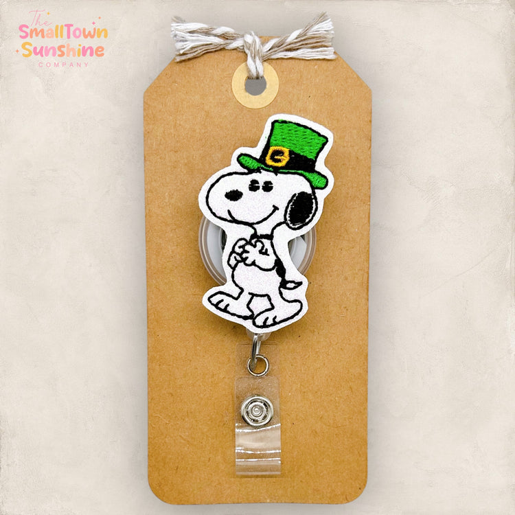 Leprechaun Beagle Badge Topper