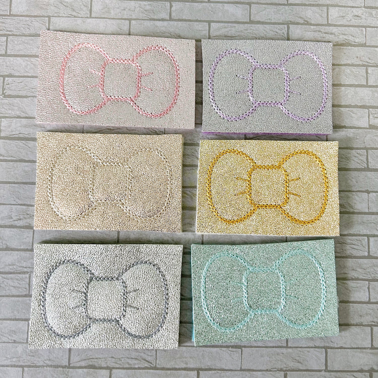 Destash - Light Textured Bows aka Disco Dust