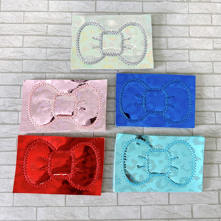 Destash - Holographic Leopard Bows