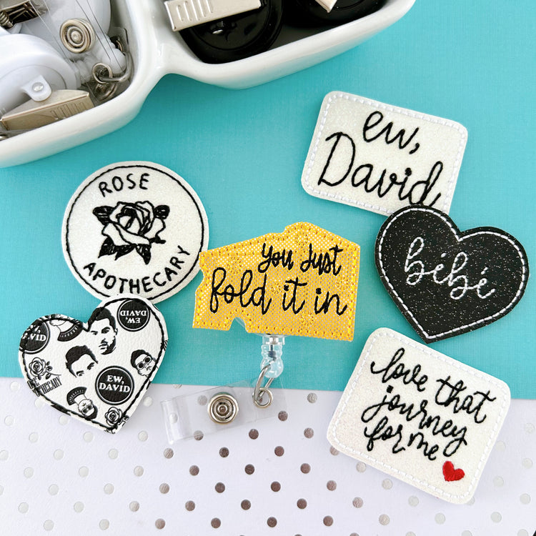 Schitt’s Creek Badge Toppers