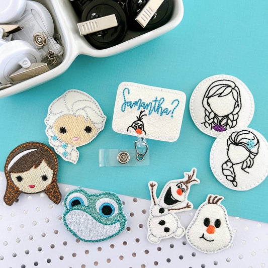 Frozen Badge Toppers