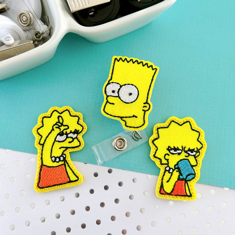 Lisa & Bart Badge Toppers