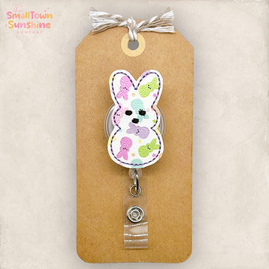 Easter Bunny Marshmallow Badge Topper
