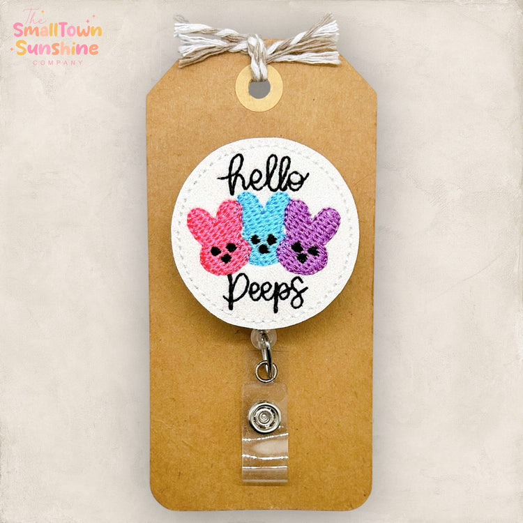 Hello Peeps Badge Topper