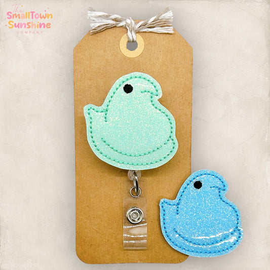 Easter Marshmallow Chick Badge Toppers