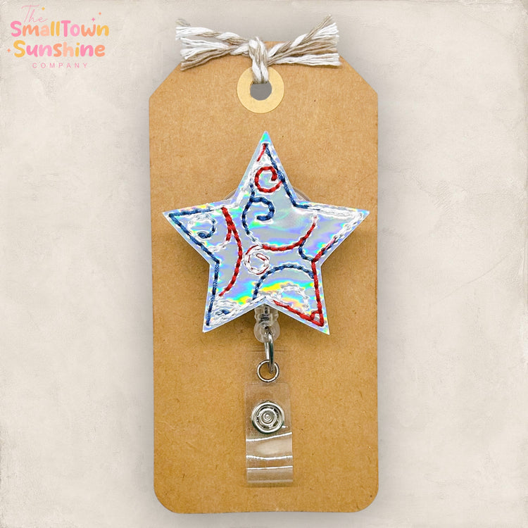 Patriotic Star Badge Topper