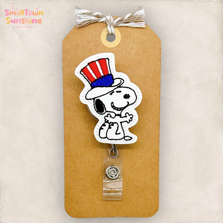 Uncle Sam Beagle Badge Topper