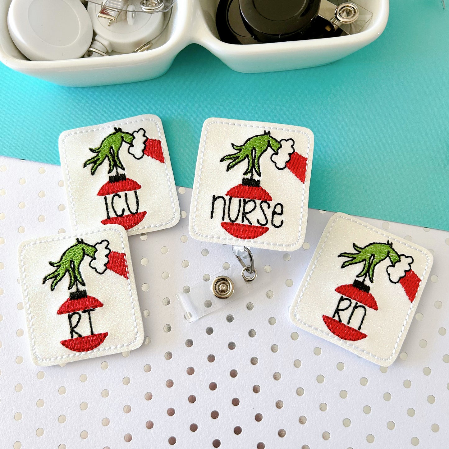 Medical Christmas Ornament Badge Toppers