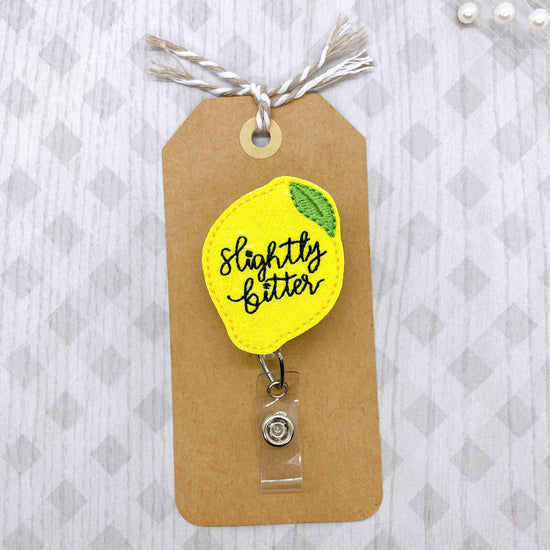 Slightly Bitter Badge Reel, Bitter Badge Reel, Lemon Badge Reel, Retractable Badge Holder, Nurse Badge Reel, Teacher Badge Reel