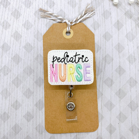 Pediatric Nurse Badge Topper